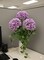 4PC Delightful 18-Inch Lavender Hydrangea Stem- Radiant 7-Inch Diameter - Perfect for Home Décor, Wedding Bouquets, and Special Event Floral Displays